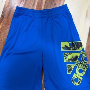 Adidas Blue Active Boys Athletic Shorts